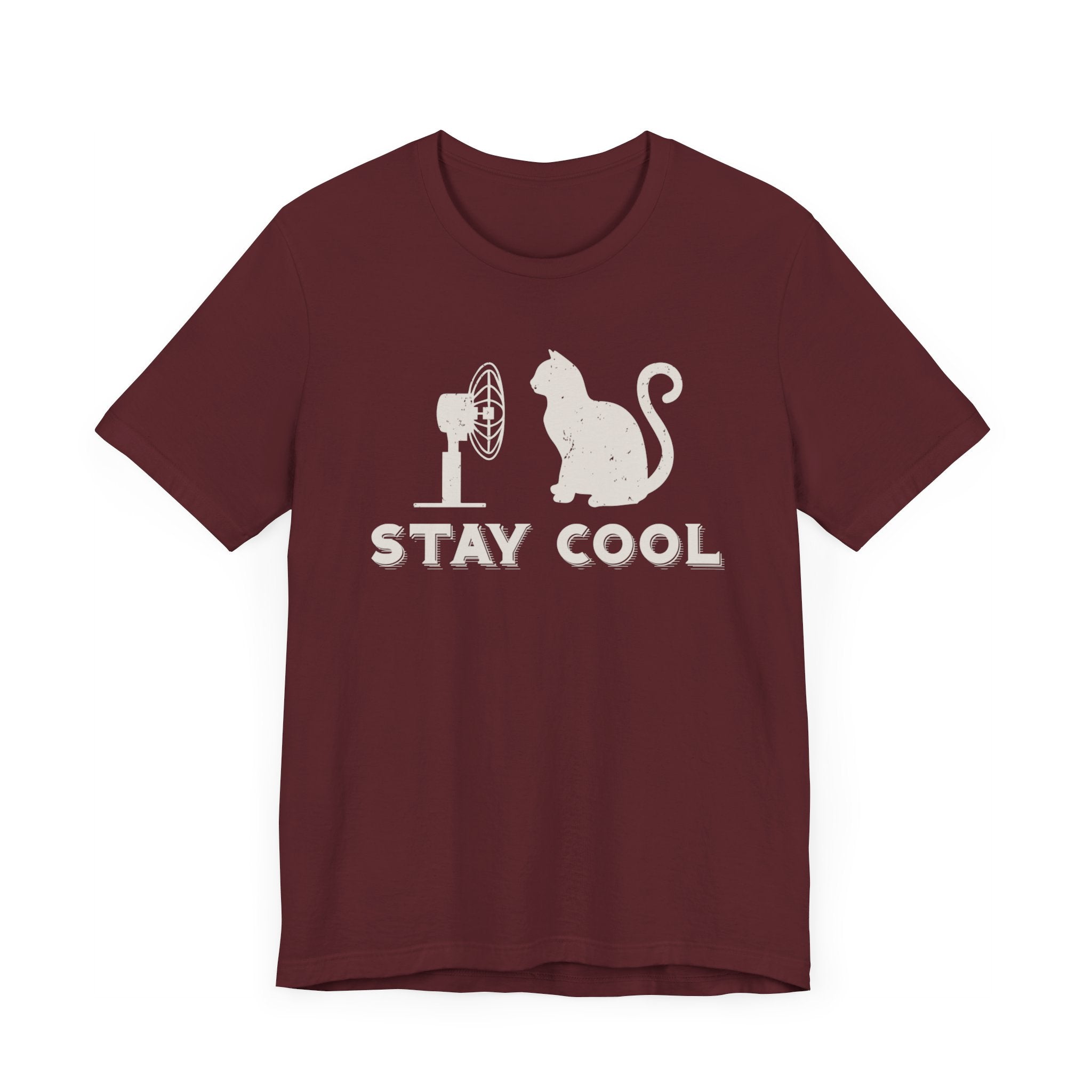 Stay Cool T-shirt, Pet Lover Tshirt, Positive Shirt, Cat Lover Unisex Shirt, Crewneck Shirt, Short Sleeve Tee, Gift for Him, Gift for Her