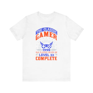 The Classic Gamer 1998 T-shirt, Gameboy Tshirt, Game Lover Shirt, Gaming Unisex Shirt, Crewneck Shirt, Short Sleeve Tee, Gift for Him