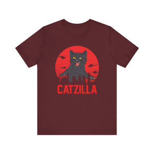 Catzilla T-shirt, Cat Lover Tshirt, Cat Mom Shirt, Animal Unisex Shirt, Pet Crewneck Shirt, Short Sleeve Tee, Gift for Him, Gift for Her