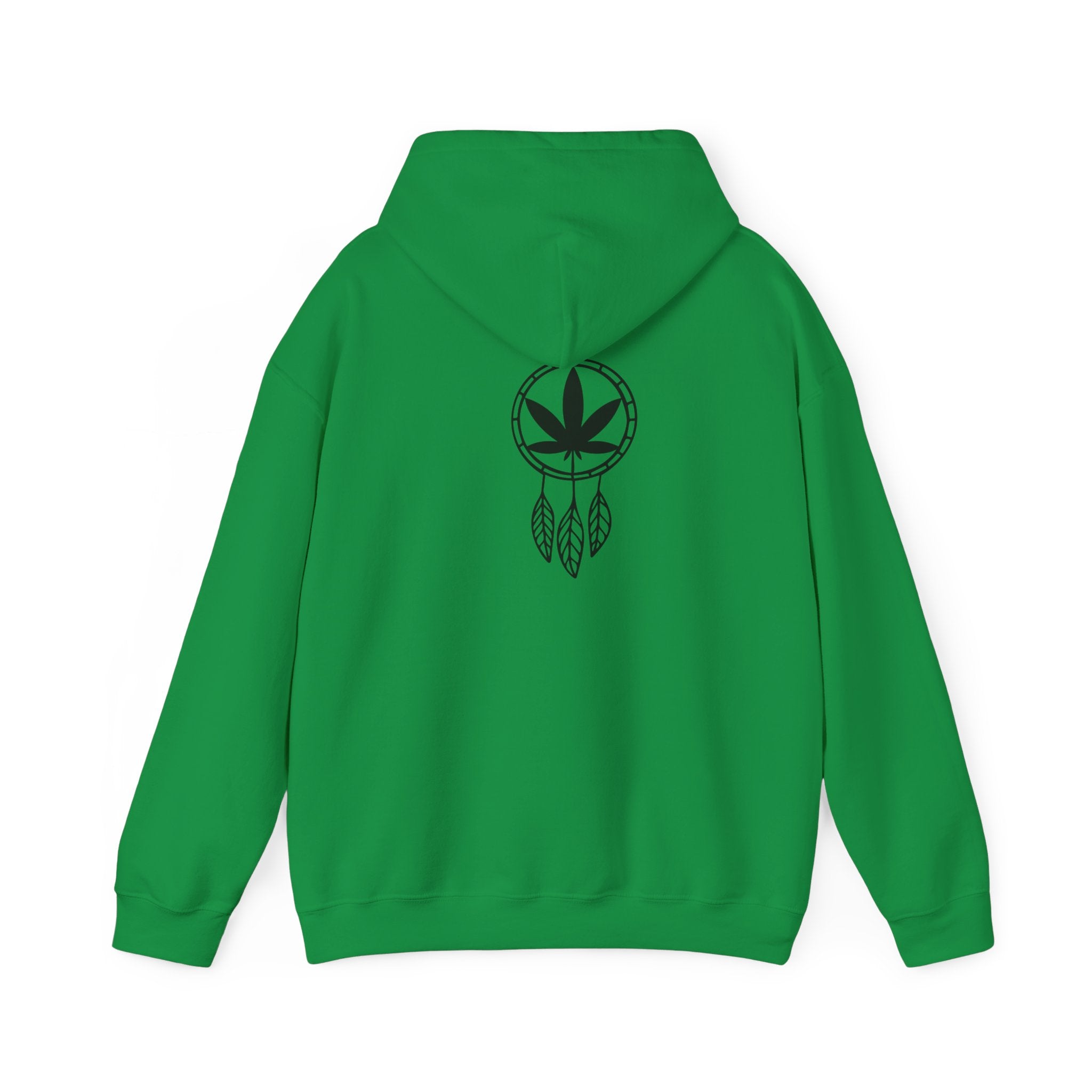 Cannabis Dream Catcher Back Print Hoodie - Nature-Inspired Fashion