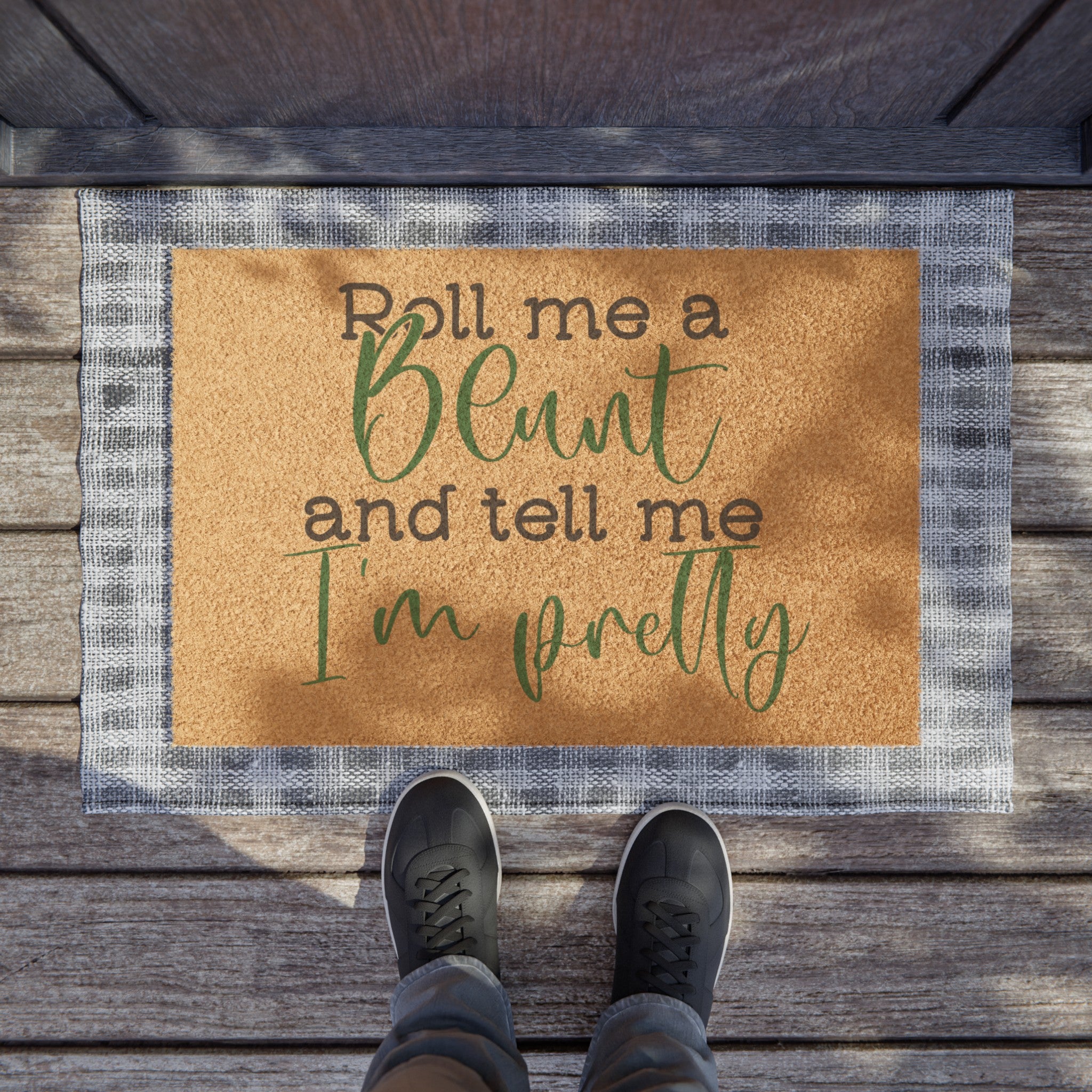 Charming Welcome Mat: 'Roll Me a Blunt and Tell Me I'm Pretty