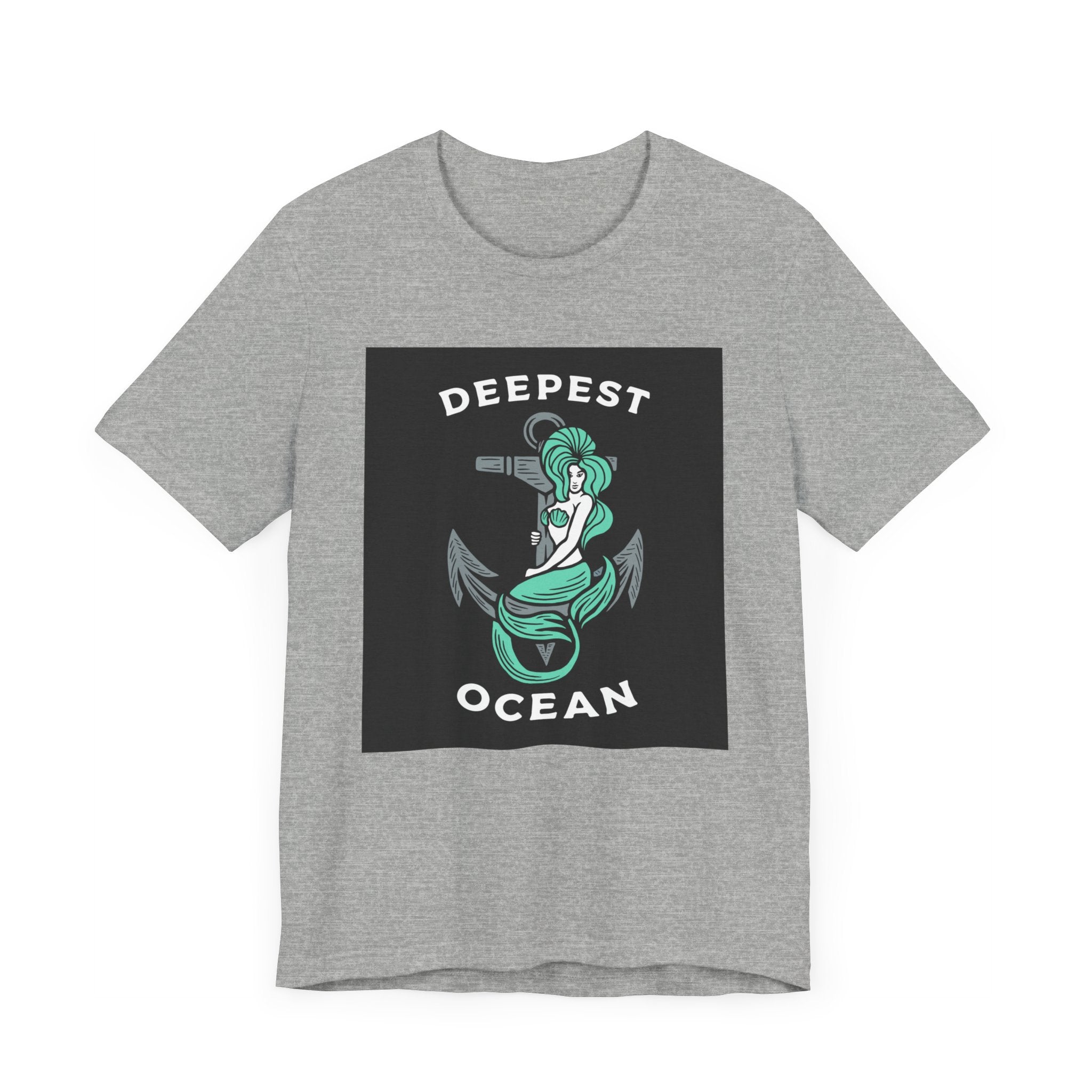 Deepest Ocean T-shirt, Mermaid Tshirt, Mermaid Top , Unisex Shirt, Crewneck Shirt, Short Sleeve Tee, Gift for Him, Gift for Her