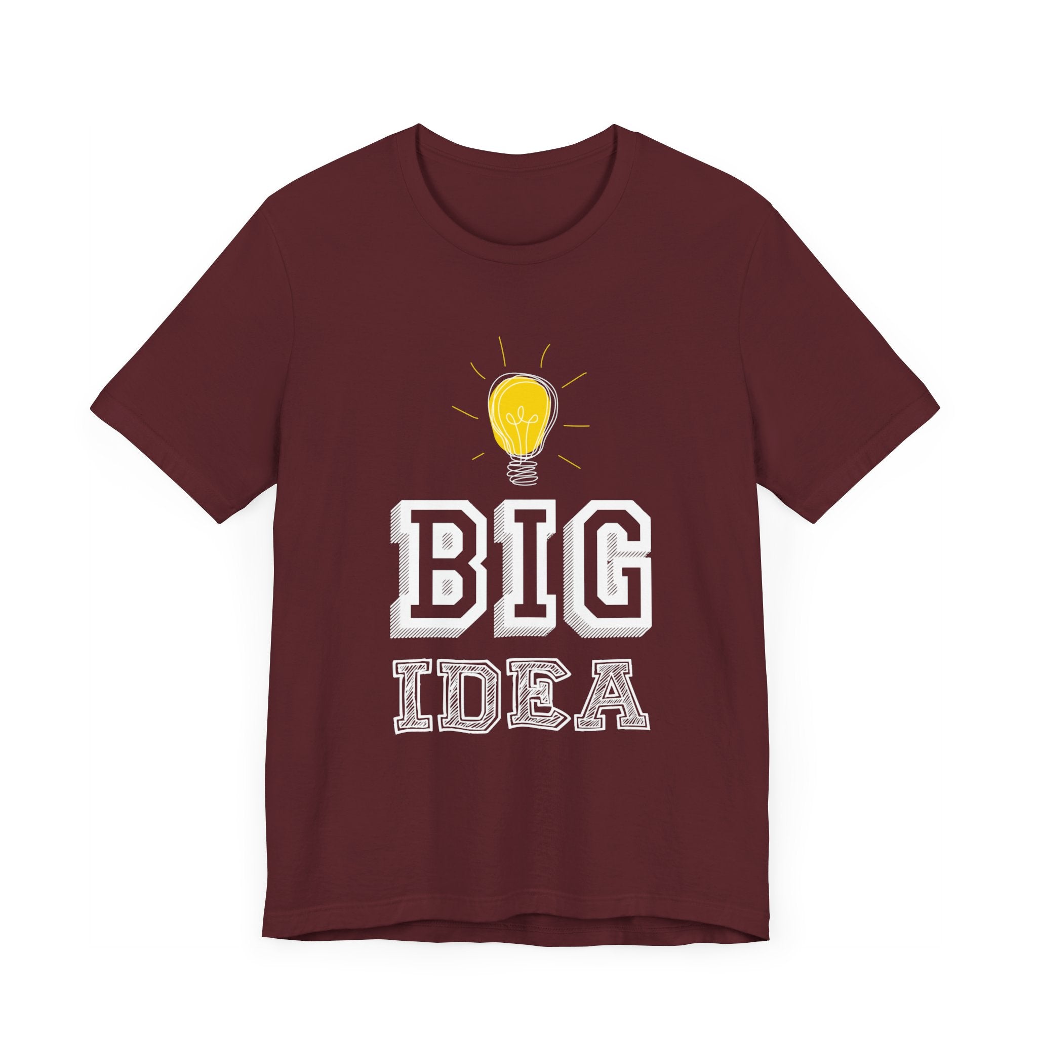 Big Idea T-shirt, New Idea Tshirt, Bulb Shirt, Sayings Unisex Shirt, Crewneck Shirt, Short Sleeve Tee, Gift for Him, Gift for Her