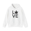 Love Grows: Unique Hoodie with a Marijuana Leaf Twist