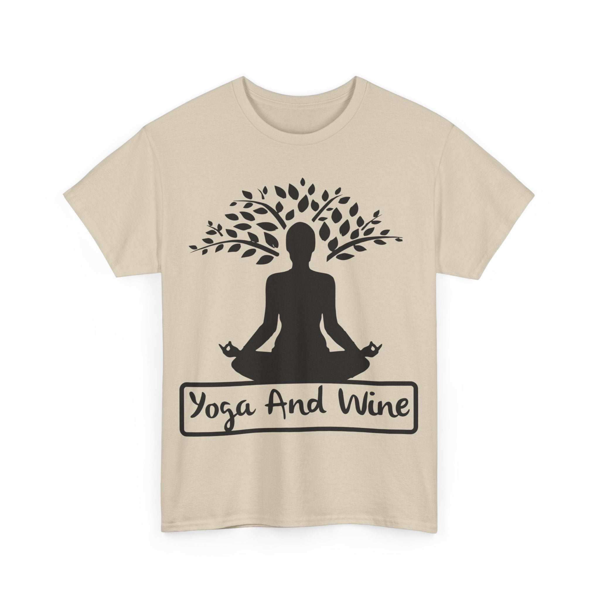 Yoga and Wine T-Shirt | Namaste & Wine Lover's Tee | Relaxation Apparel