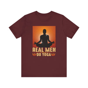 Real Men Do Yoga T-shirt, Yoga Tshirt, Yoga Meditation Shirt, Yoga Lover Unisex Shirt, Crewneck Shirt, Short Sleeve Tee, Gift for Him