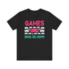 Games Make Me Happy T-shirt, Gamer Tshirt, Gameboy Shirt, Gaming Unisex Shirt, Crewneck Shirt, Short Sleeve Tee, Gift for Him, Gift for Her