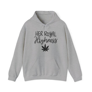 Her Royal Highness Hoodie - Majestic Style with a Cannabis Crown