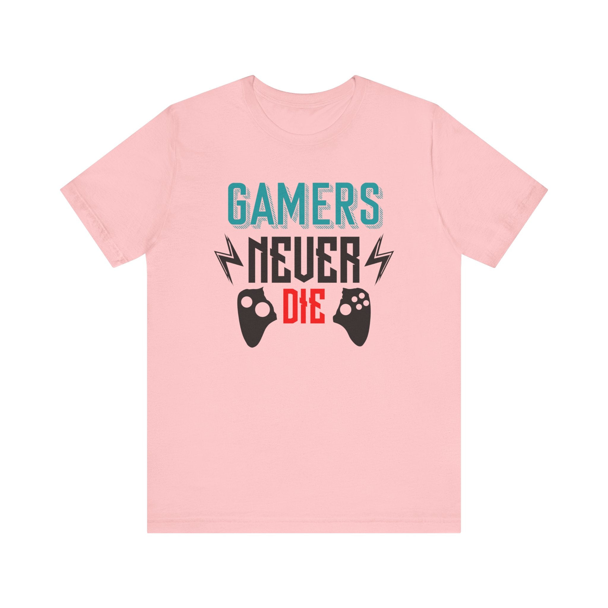 Gamers Never Die T-shirt, Gameboy Tshirt, Gaming Shirt, Game Lover Unisex Shirt, Game Passion Crewneck Shirt, Short Sleeve Tee, Gift for Him