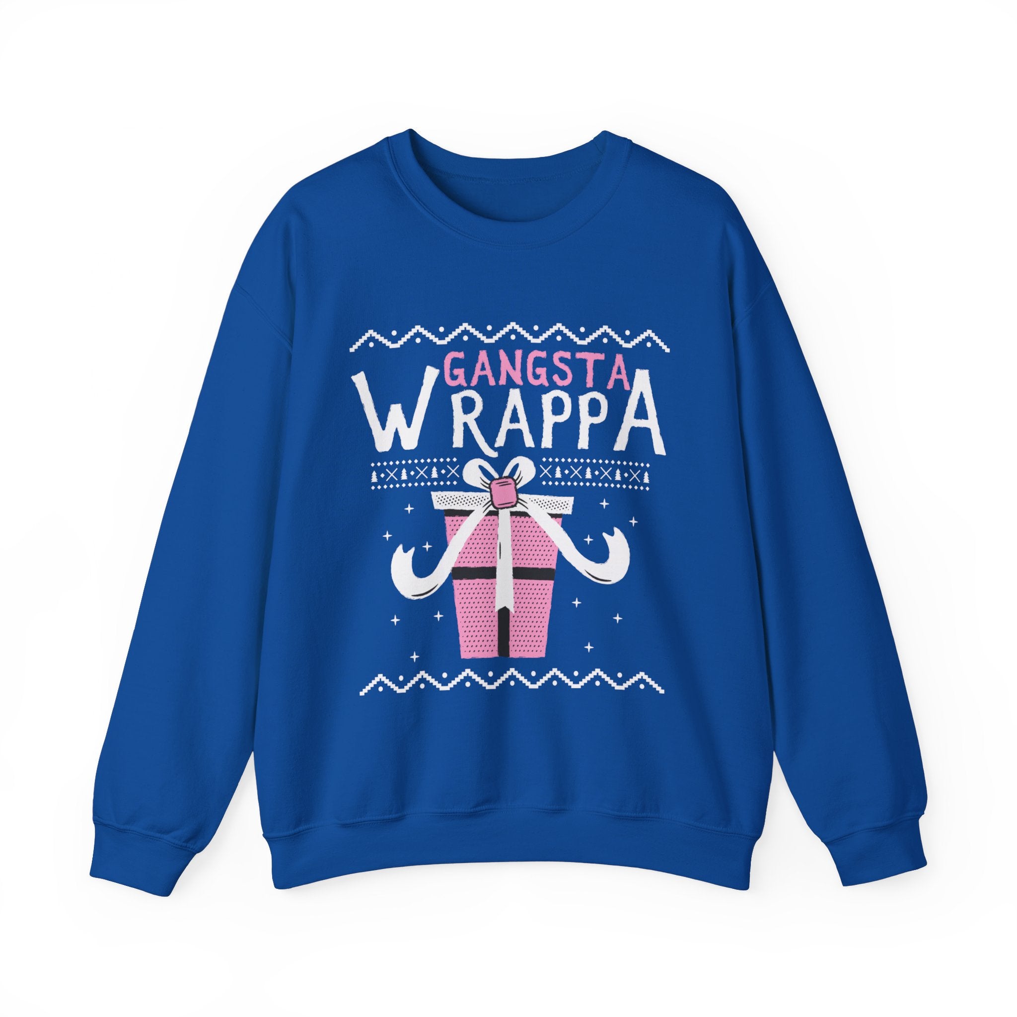 Gangsta Wrappa Gift Box Sweatshirt - Unwrap Festive Style!