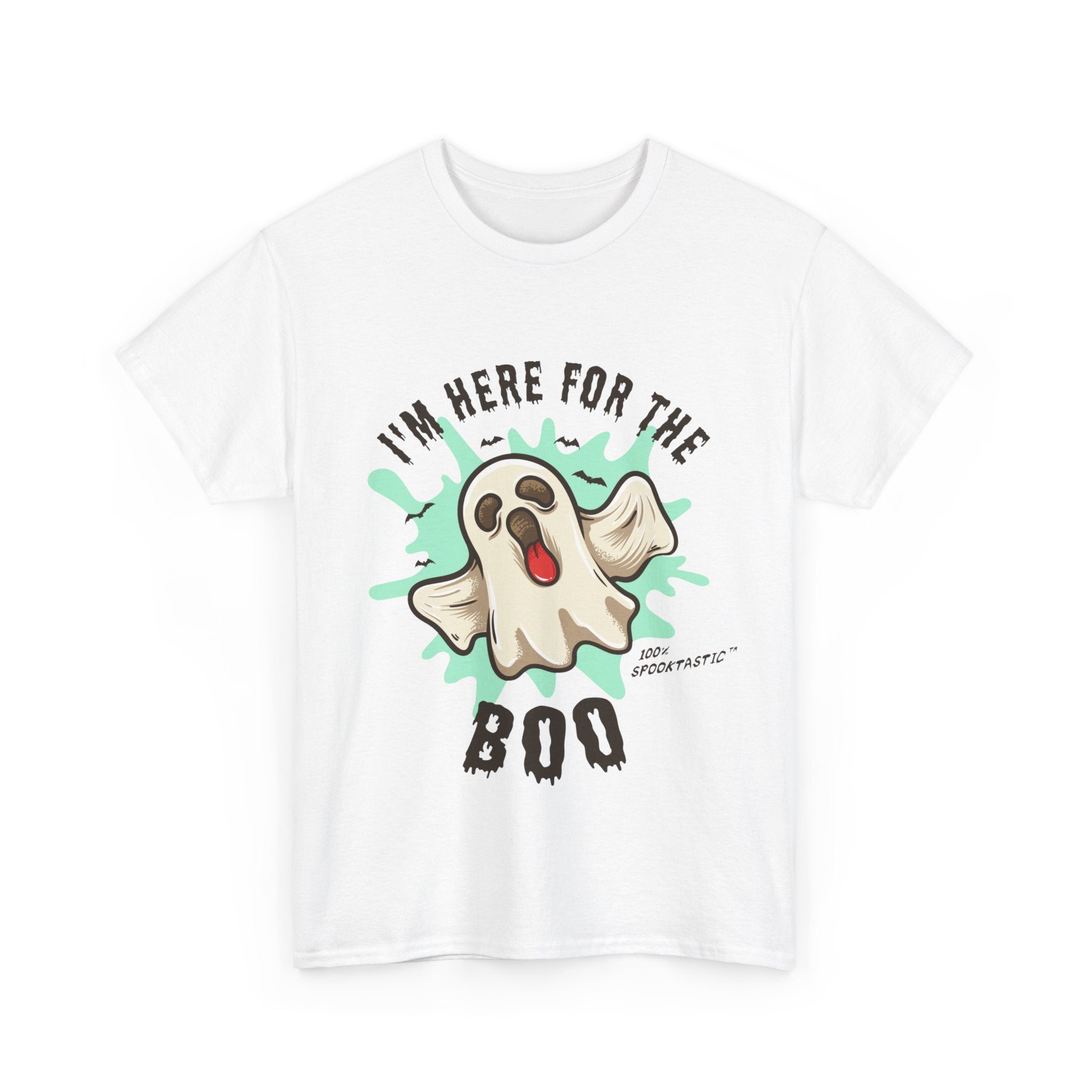 Funny Halloween T-shirt - I'm Here for the BOO - Spooky Ghost Shirt - Halloween Costume Tee