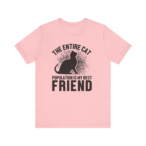 The Entire Cat T-shirt, Cat Lover Tshirt, Cat Shirt, Cat Mom Unisex Shirt, Crewneck Shirt, Short Sleeve Tee, Gift for Him, Gift for Her