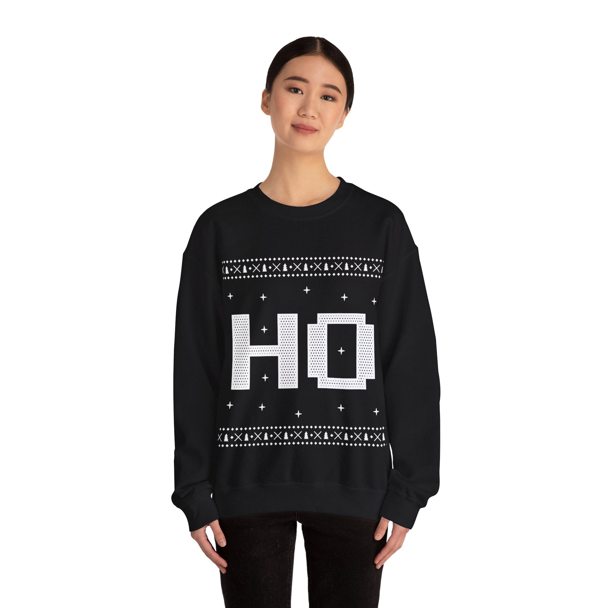 Festive 'Ho Ho Ho' Christmas Sweater for Seasonal Cheer