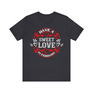 Sweet Love - 14th February Celebration Tee | Unisex Jersey Short Sleeve Tee