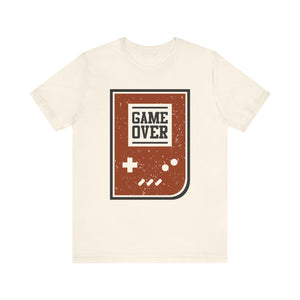 Game Over T-shirt, Gamer Tshirt, Gameboy Shirt, Game Lover Unisex Shirt, Game Over Crewneck Shirt, Short Sleeve Tee, Gift for Him