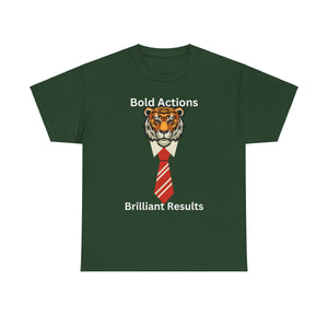 Bold Actions, Brilliant Results, Motivational Shirt, Inspirational Tee, Empowering Apparel, Achieve Success.