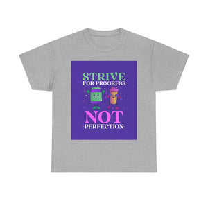 Strive for Progress, Not Perfection, Motivational Shirt, Inspirational Tee, Positive Affirmation, Personal Growth, Self-Improvement