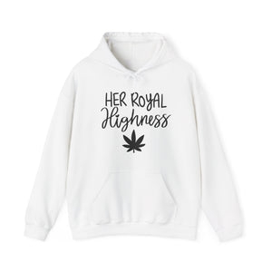 Her Royal Highness Hoodie - Majestic Style with a Cannabis Crown