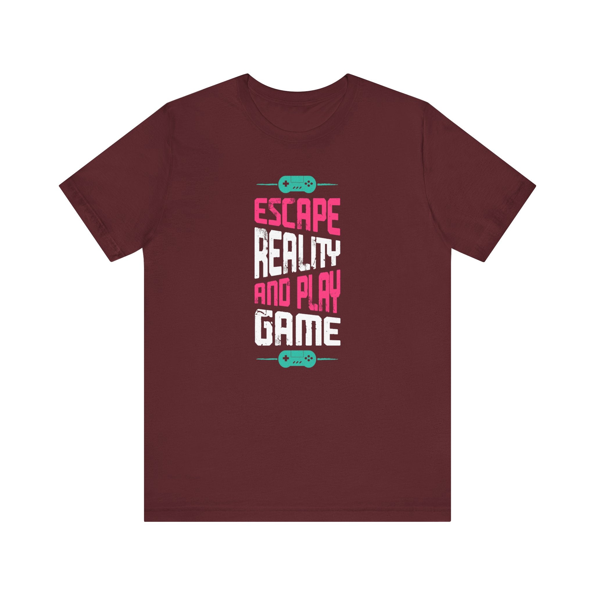 Escape Reality And Play Game T-shirt, Gamer Tshirt, Gameboy Shirt, Game Unisex Shirt, Game Crewneck Shirt, Short Sleeve Tee, Gift for Him