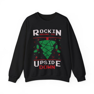 Upside Down Christmas Tree Sweatshirt - 'Rocking Around' Fun Festivities!