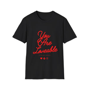 Empowering 'You Are Loveable' T-shirt | Positive Affirmation Tee