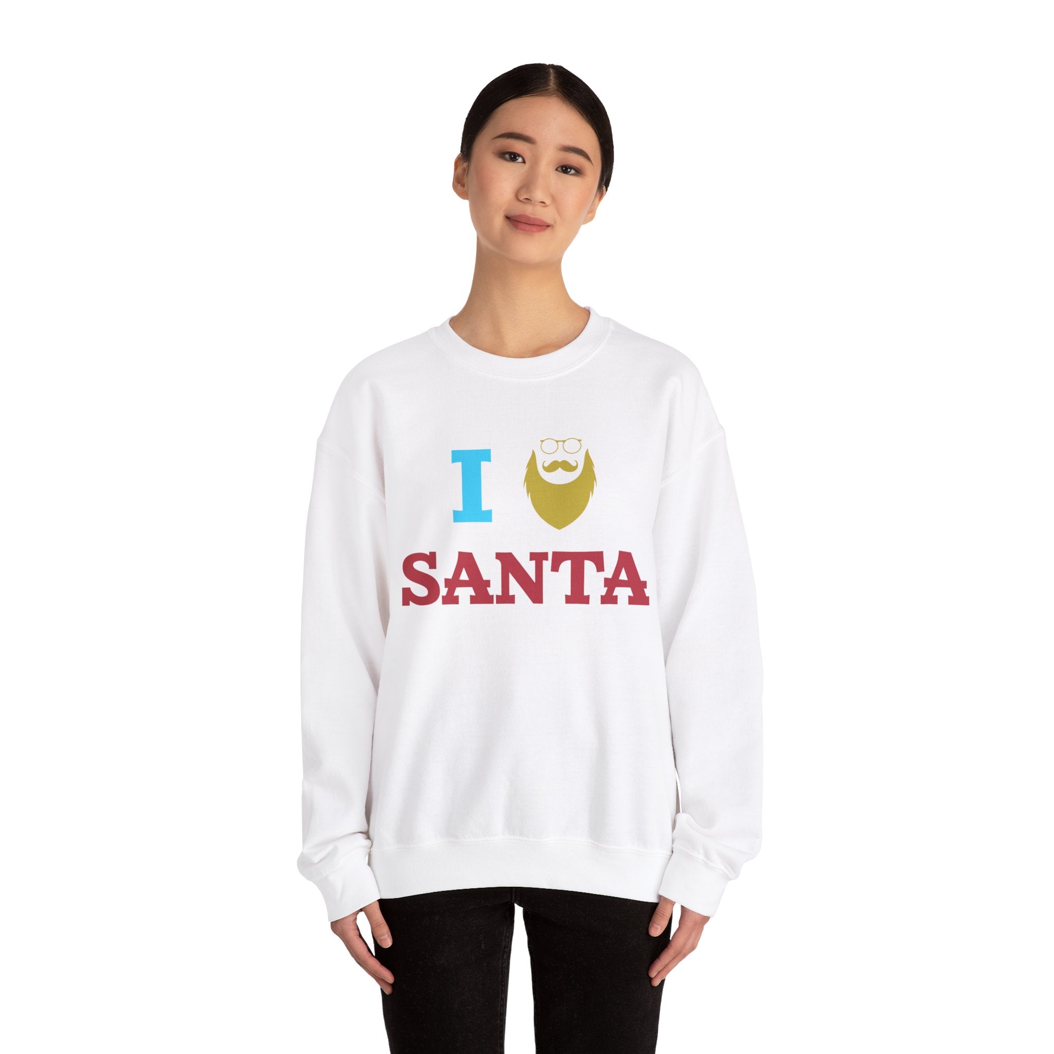 Christmas 'I Love Santa' Sweatshirt - Festive Holiday Apparel