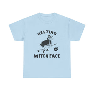 Resting Witch Face Halloween T-Shirt - Funny Witch Tee