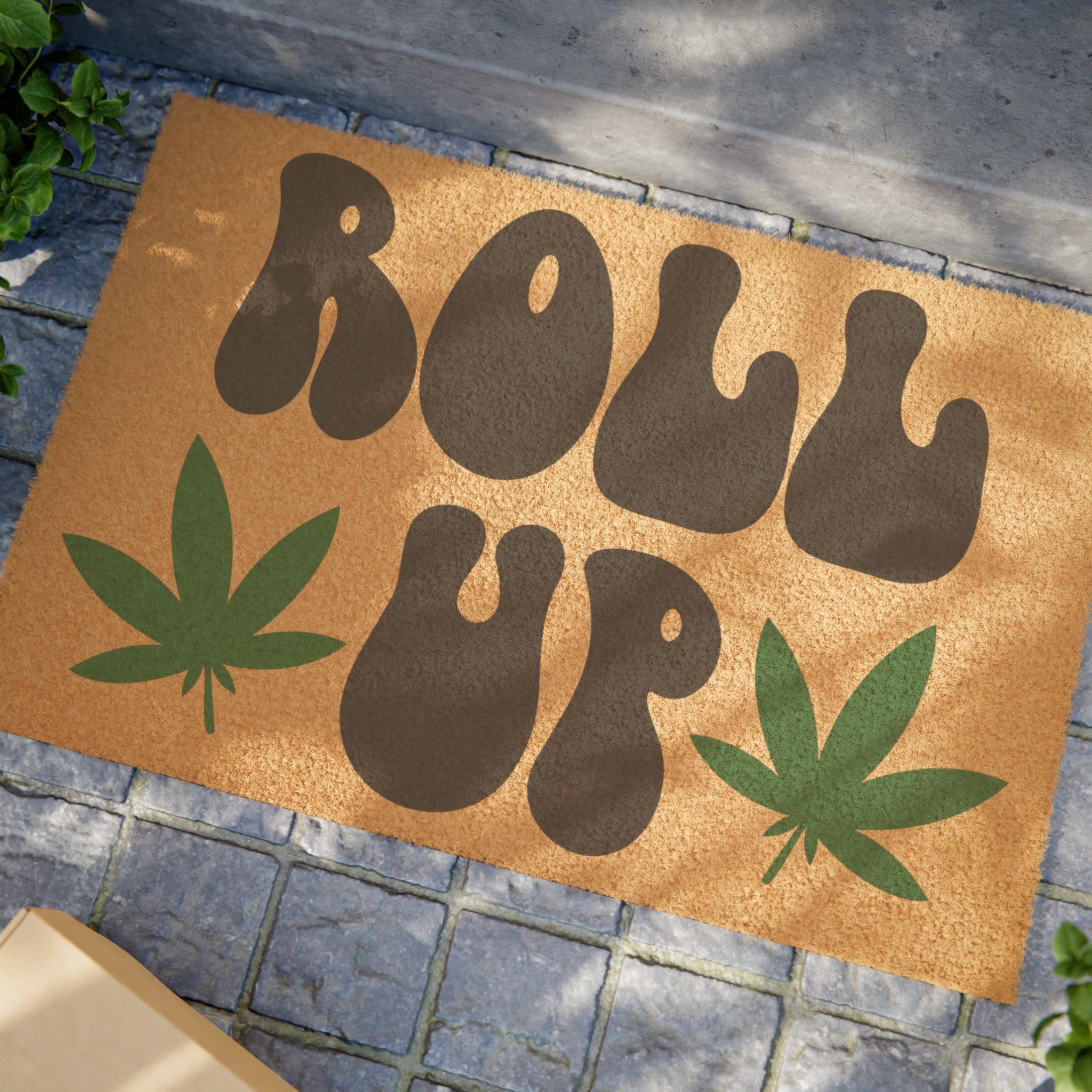 Roll Up and Welcome Home - Unique Door Mat for green Enthusiasts