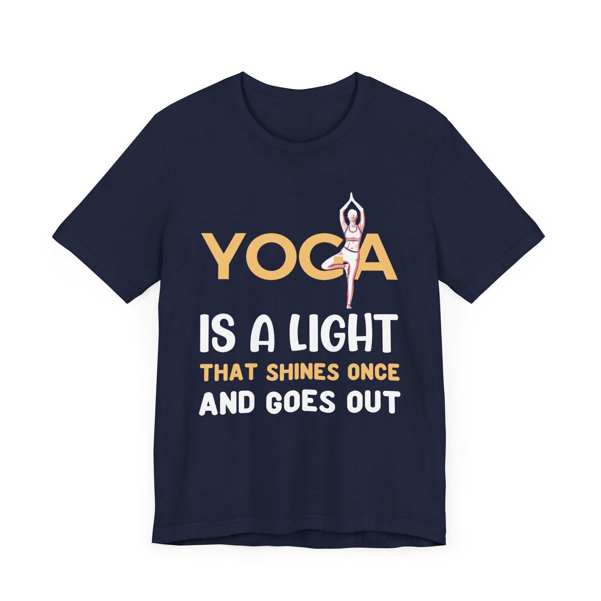 Yoga Is A Light That Shines T-shirt, Yoga Tshirt, Meditation Unisex Shirt, Crewneck Shirt, Short Sleeve Tee, Gift for Him, Gift for Her