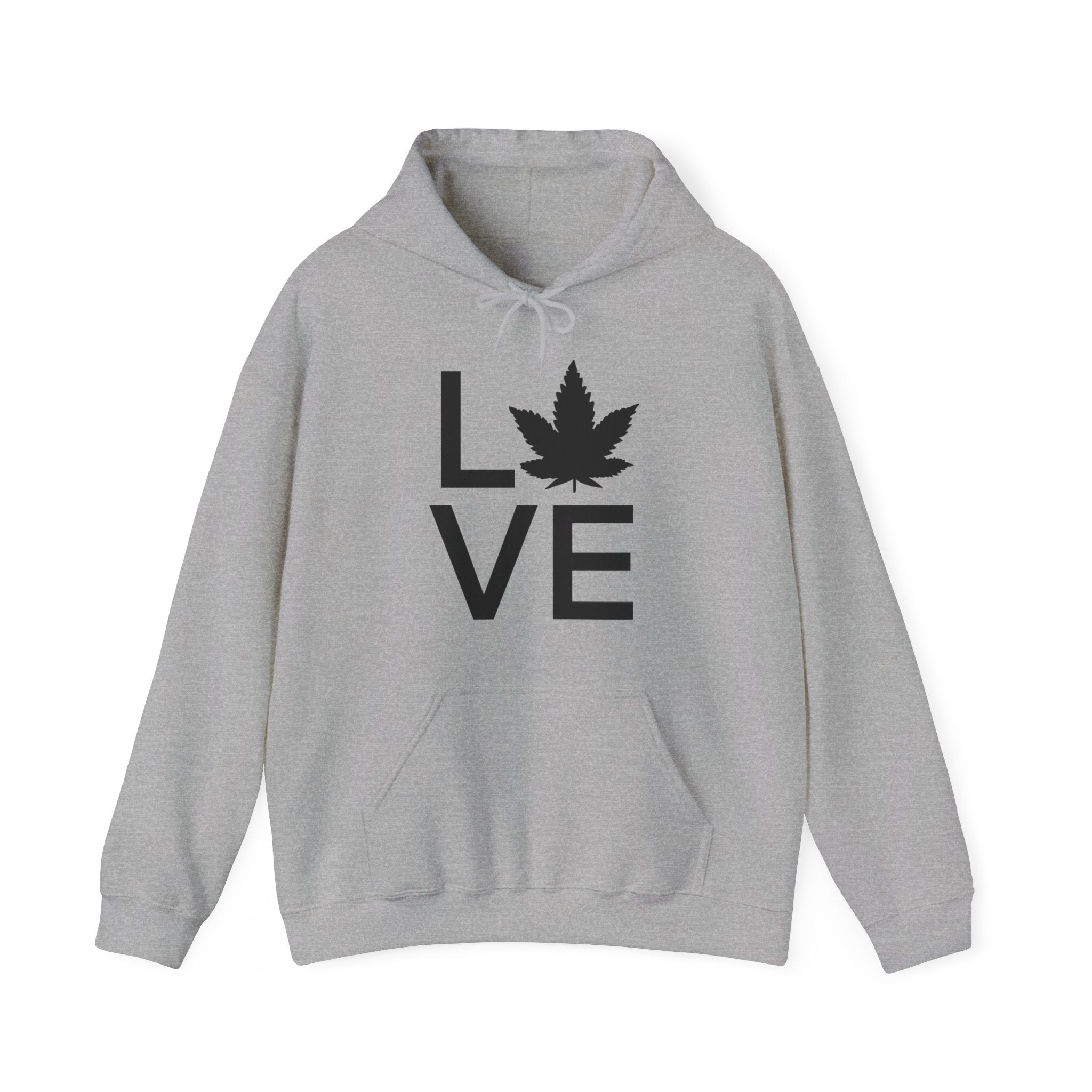 Love Grows: Unique Hoodie with a Marijuana Leaf Twist