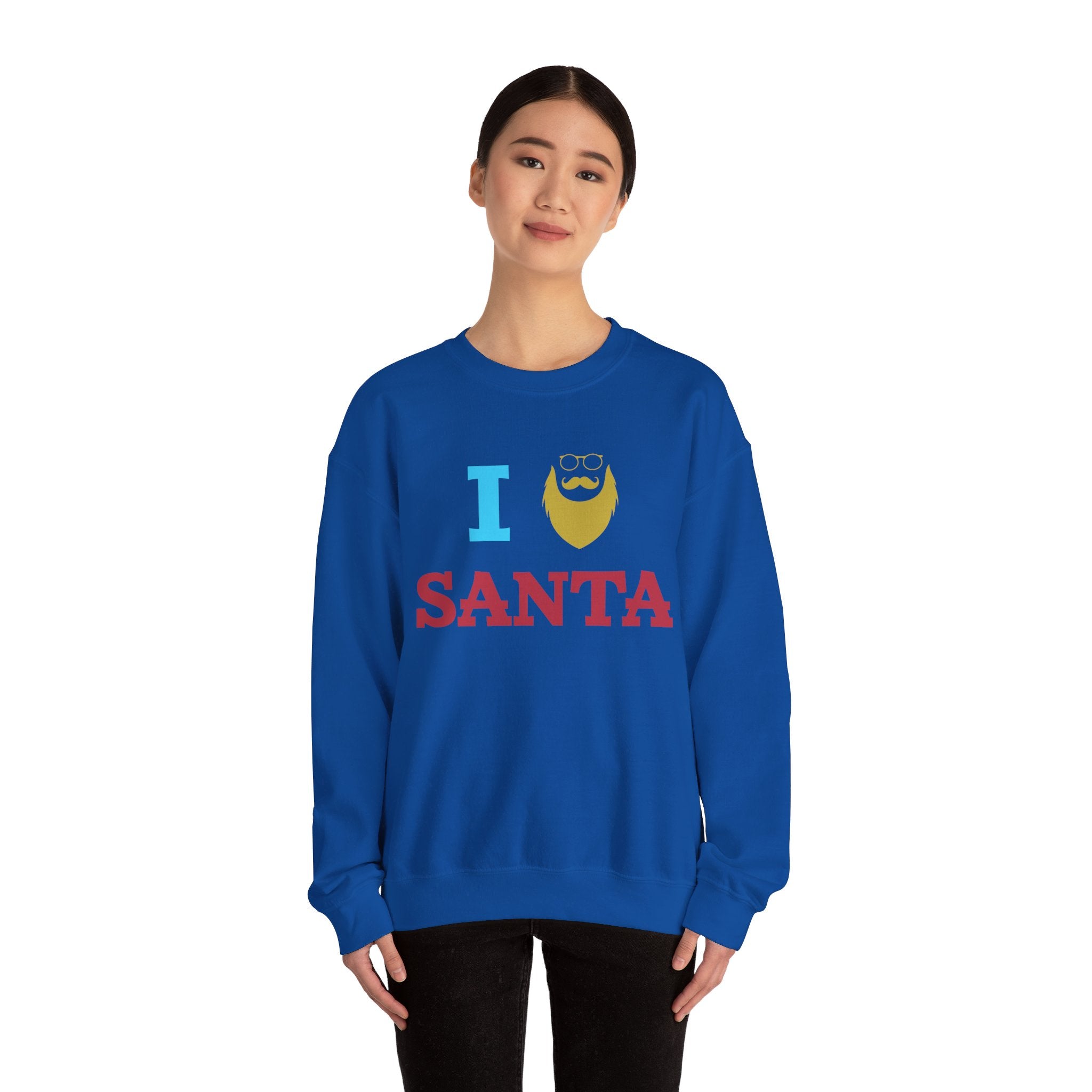 Christmas 'I Love Santa' Sweatshirt - Festive Holiday Apparel