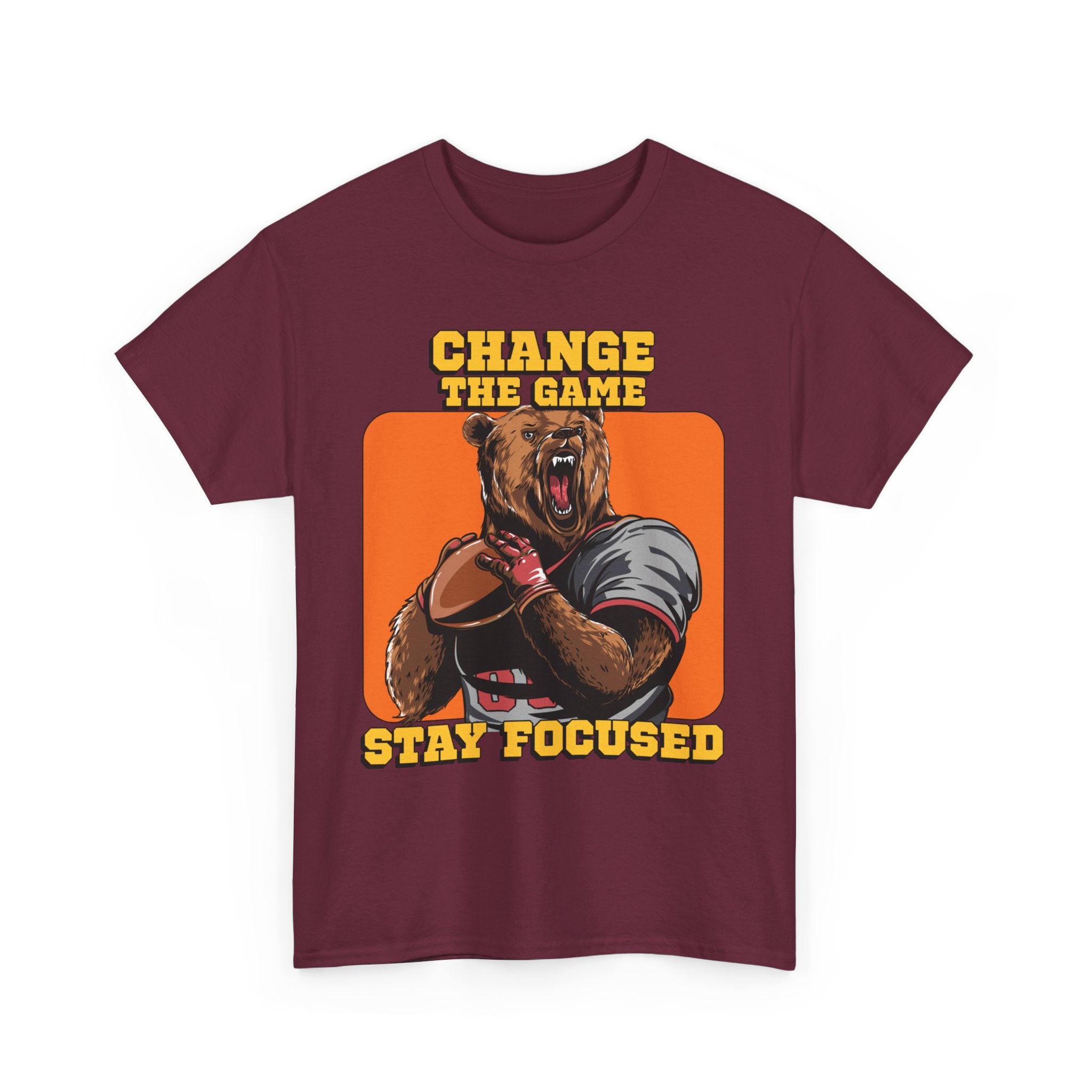 Stay Focused, Change the Game, Motivational Shirt, Inspirational Tee, Empowering Apparel.