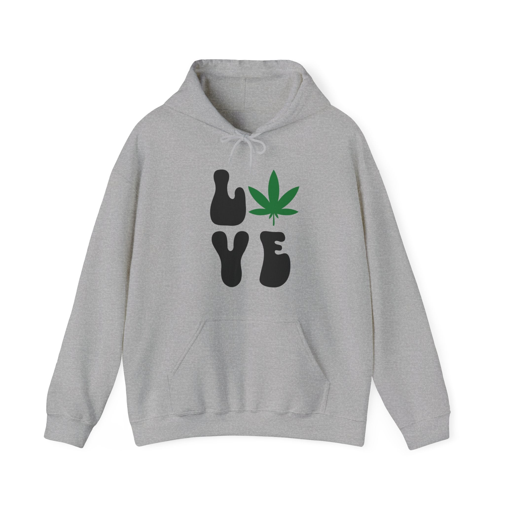 Leaf of Love: Unique Hoodie with a Cannabis Twist