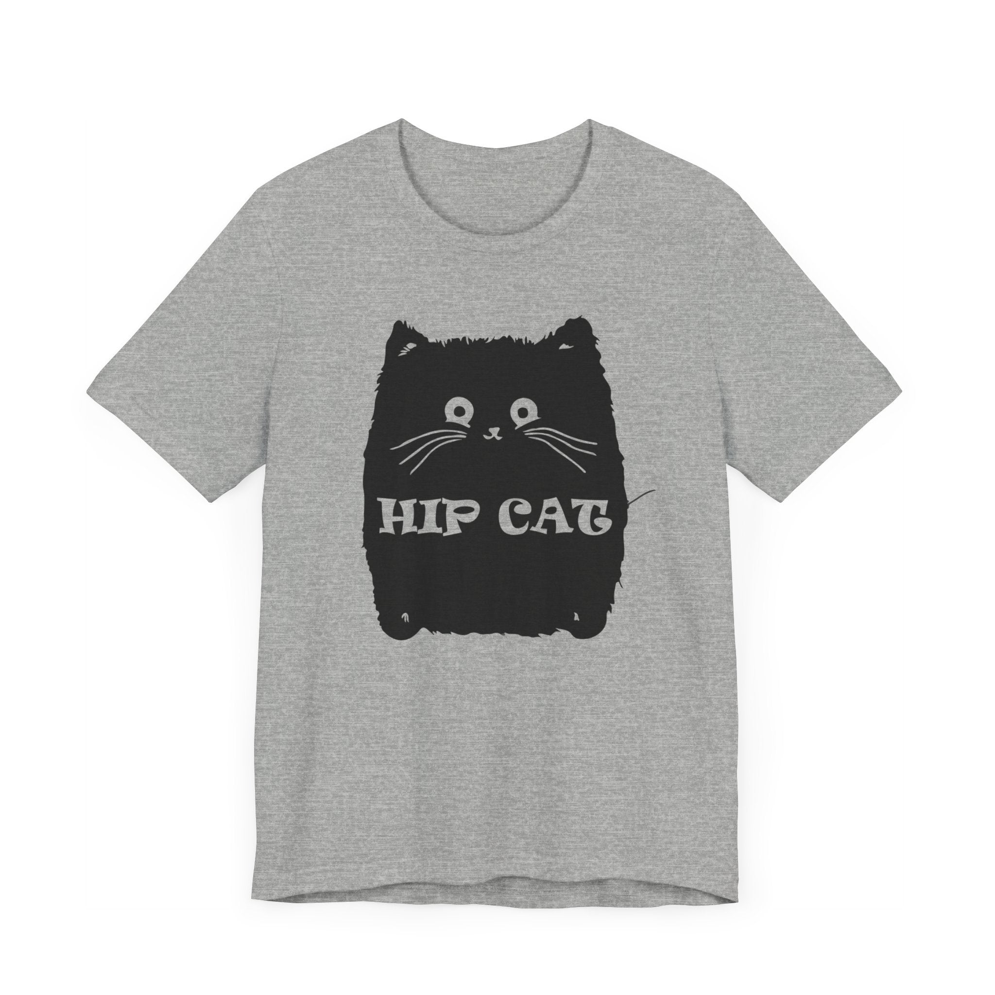 Hip Cat T-shirt, Cat Lover Tshirt, Pet Shirt, Animal Unisex Shirt, Crewneck Shirt, Short Sleeve Tee, Gift for Him, Gift for Her