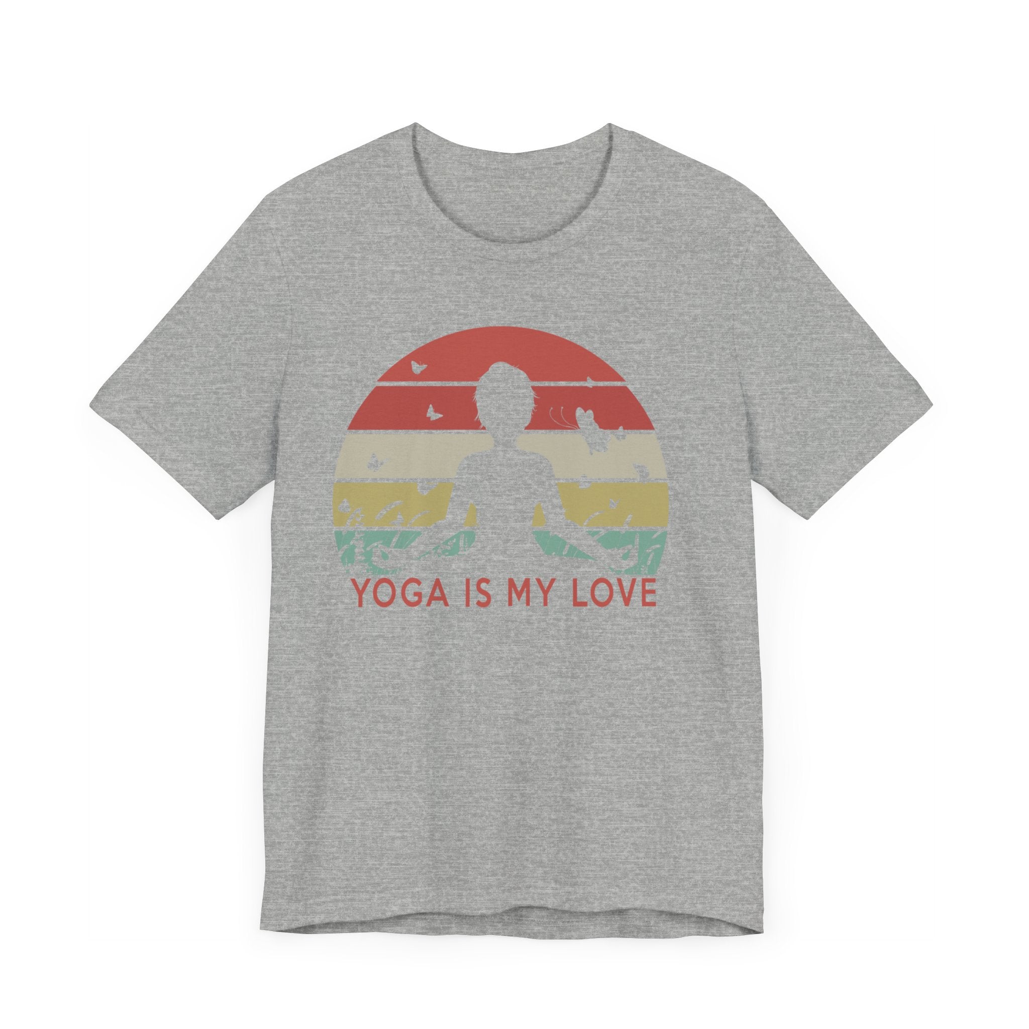 Yoga Is My Love T-shirt, Meditation Tshirt, Yoga Day Shirt, Yoga Unisex Shirt, Crewneck Shirt, Short Sleeve Tee, Gift for Him, Gift for Her