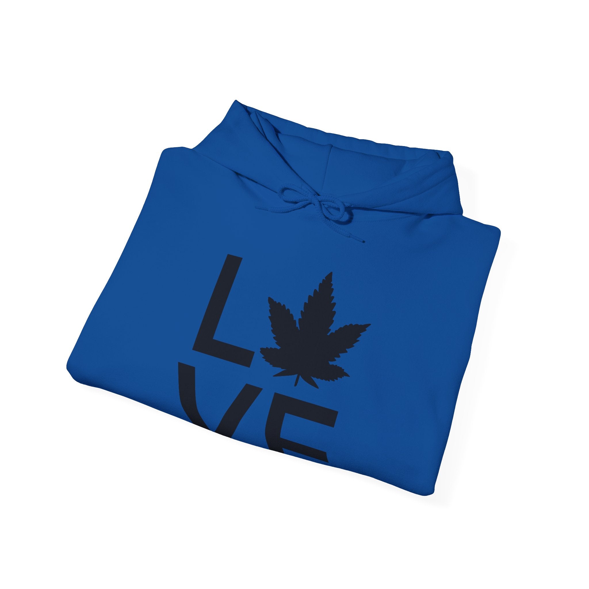 Love Grows: Unique Hoodie with a Marijuana Leaf Twist