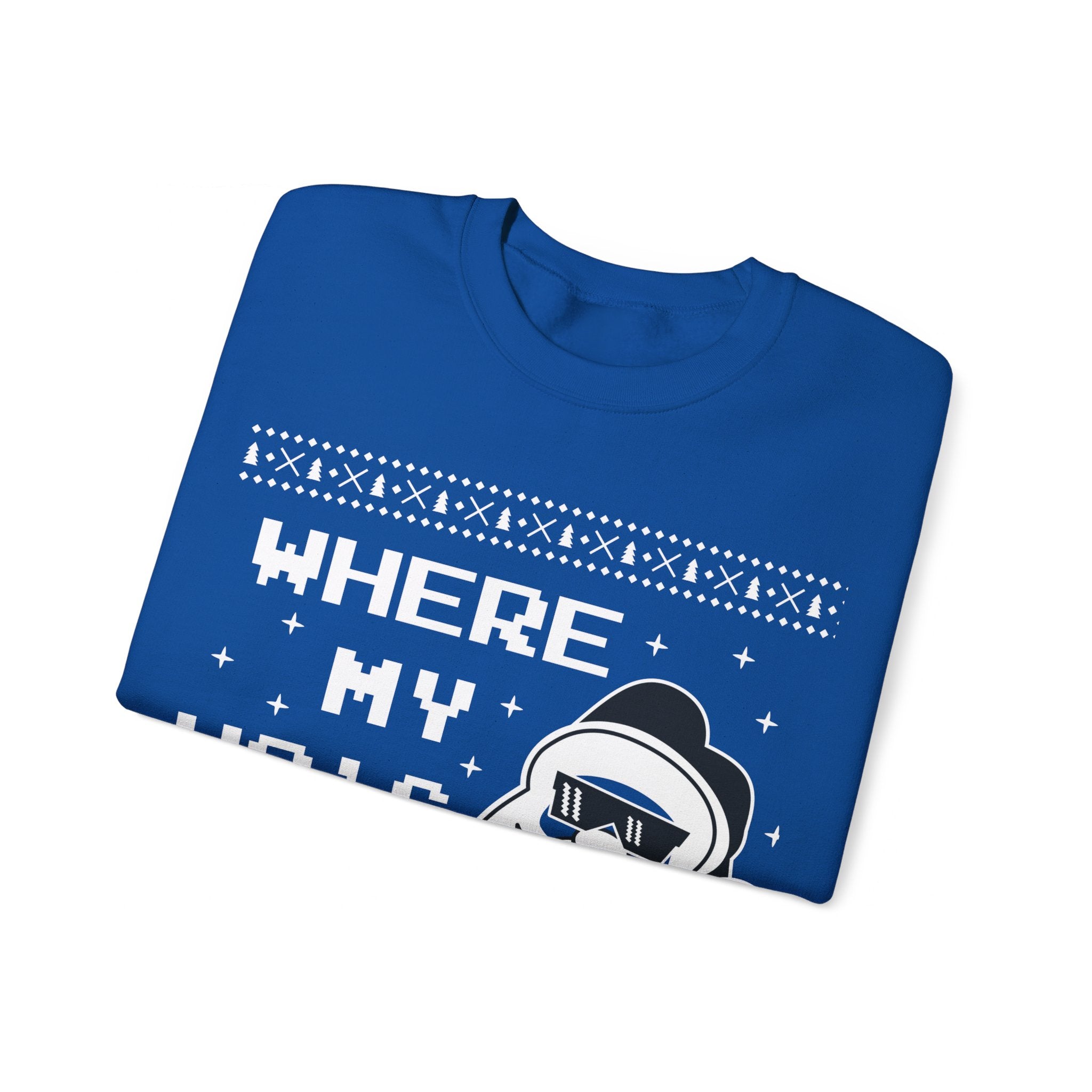 Funny Santa 'Where My Ho's At?' Sweatshirt - Festive Christmas Apparel