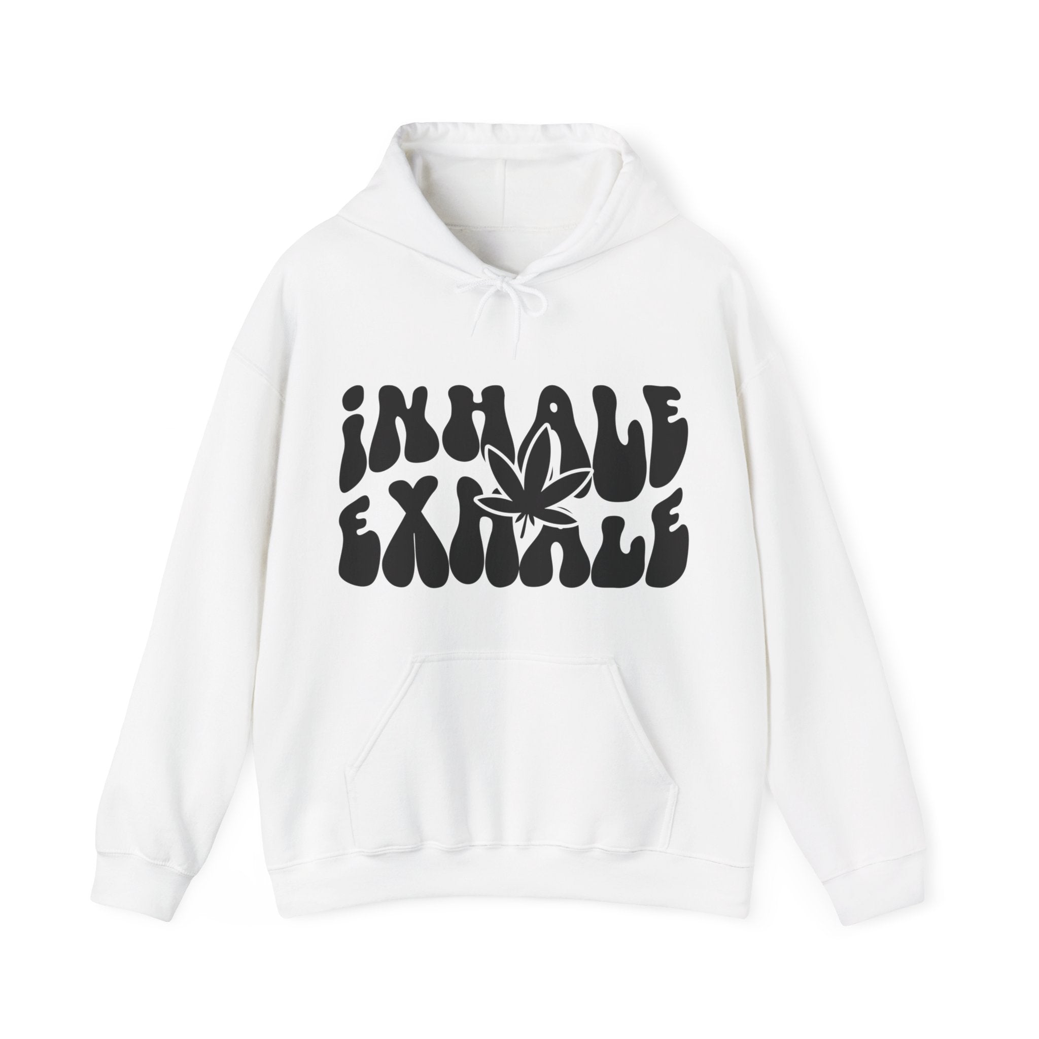 Zen Vibes Hoodie: Inhale Exhale Serenity - Hooded Sweatshirt