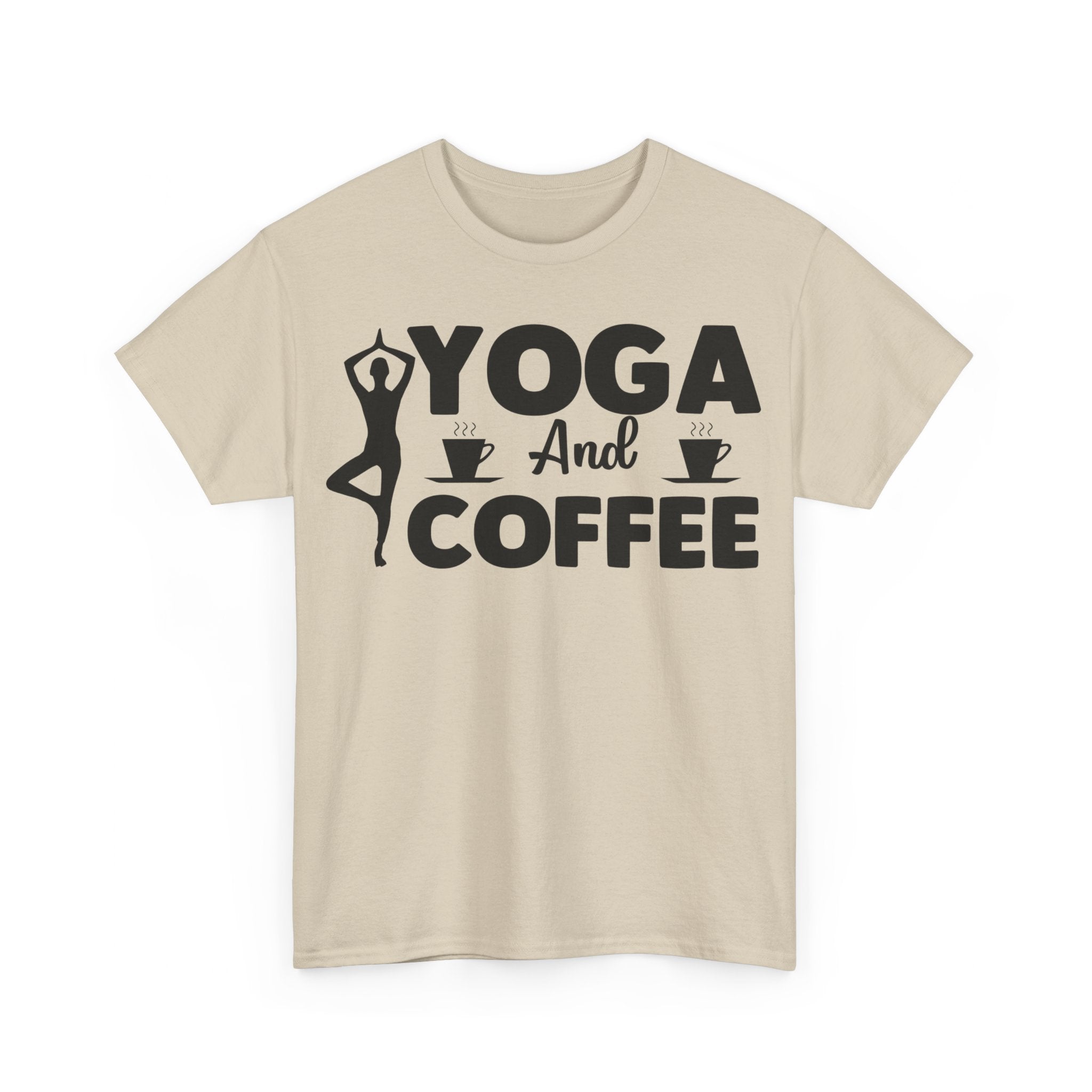 Yoga and Coffee T-Shirt | Mindfulness Tee | Caffeine Lover's Apparel