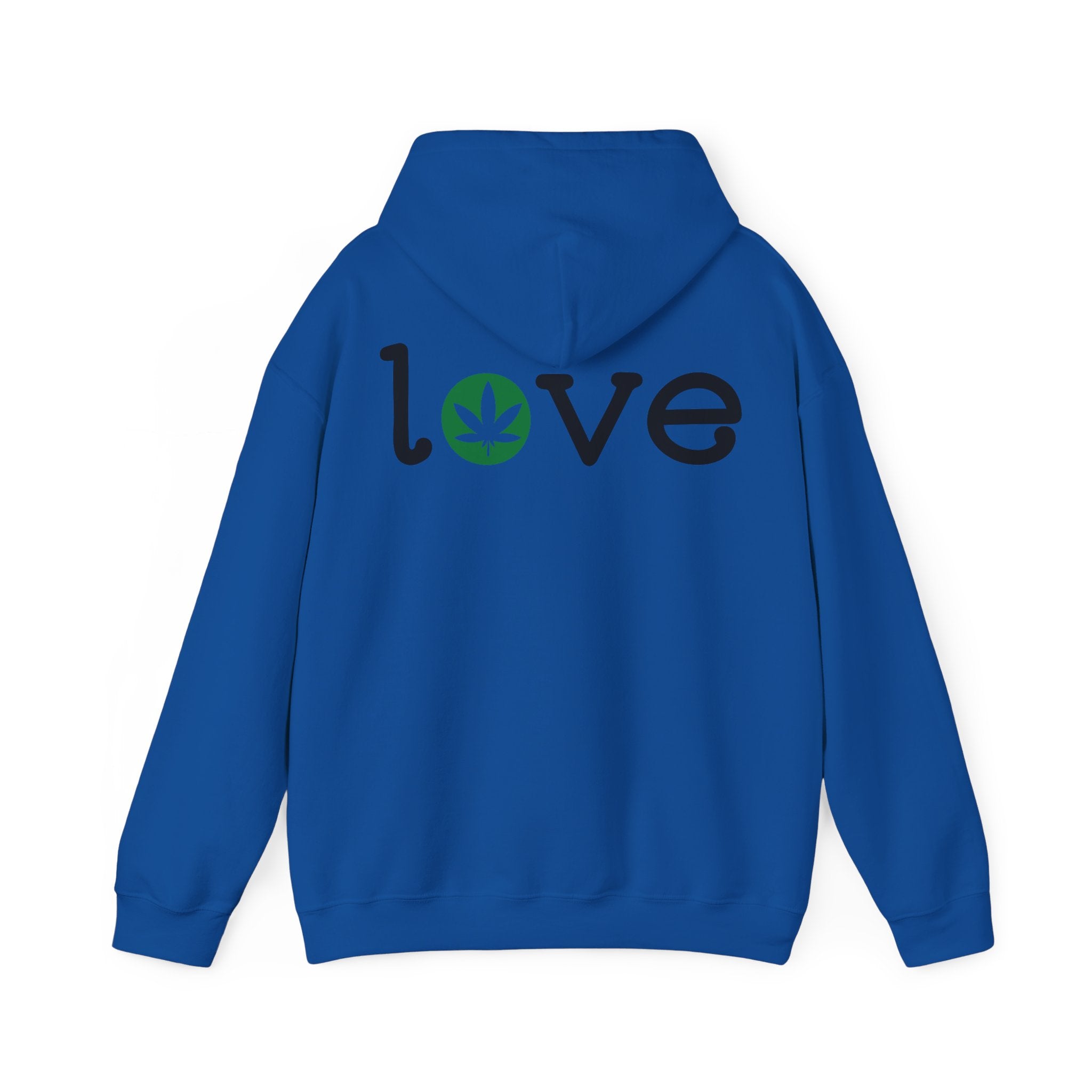 Love with Leaf Hoodie - Stylish Cannabis-Inspired Apparel