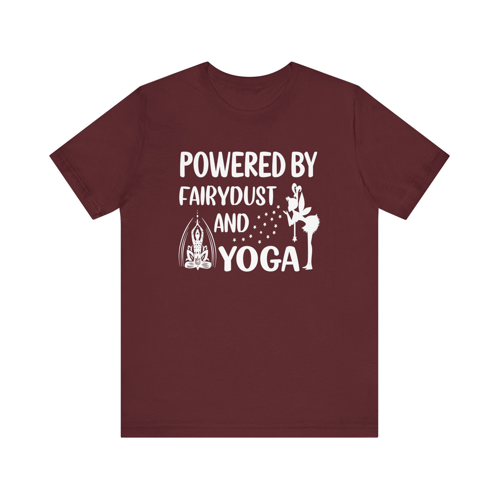 Powered By Fairydust T-shirt, Yoga Tshirt, Meditation Shirt, Unisex Shirt, Crewneck Shirt, Short Sleeve Tee, Gift for Him, Gift for Her