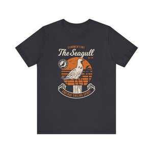 Summer Time The Seagull T-shirt, Summer Tshirt, Seagull Shirt, Unisex Shirt, Crewneck Shirt, Short Sleeve Tee, Gift for Him, Gift for Her