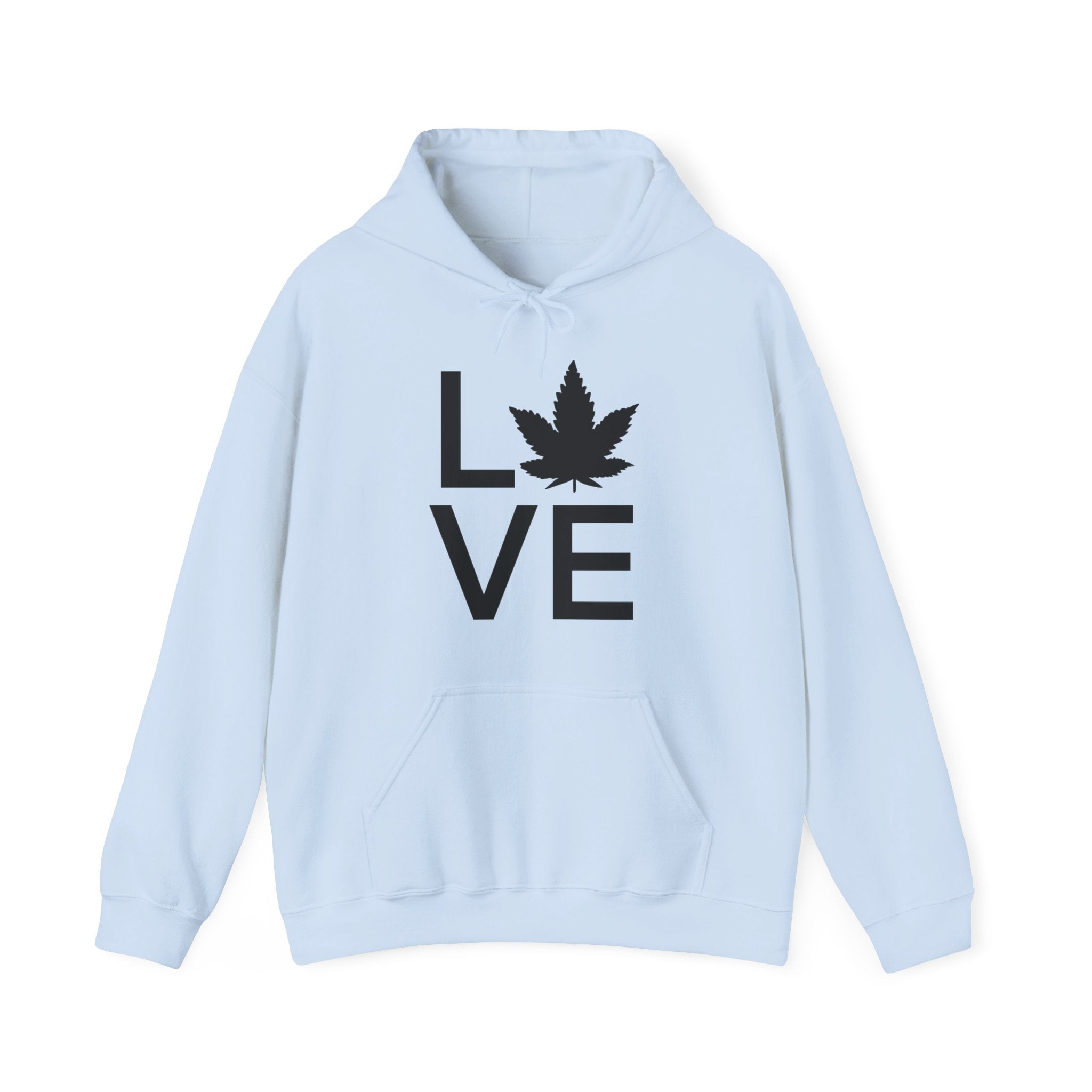 Love Grows: Unique Hoodie with a Marijuana Leaf Twist