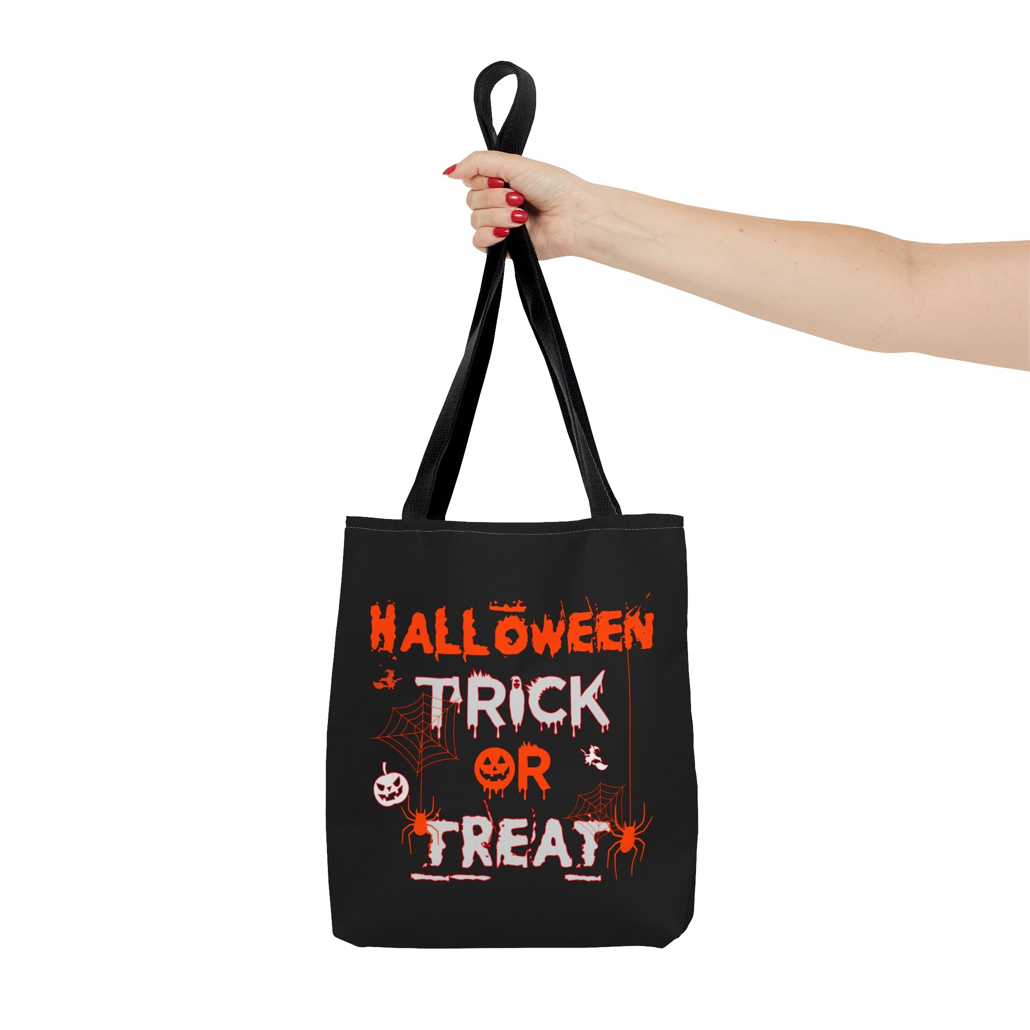 Halloween Trick or Treat Candy Bag - Spooky Halloween Tote Bag - Kids Halloween Candy Holder - Halloween Party Favor