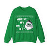 Funny Santa 'Where My Ho's At?' Sweatshirt - Festive Christmas Apparel