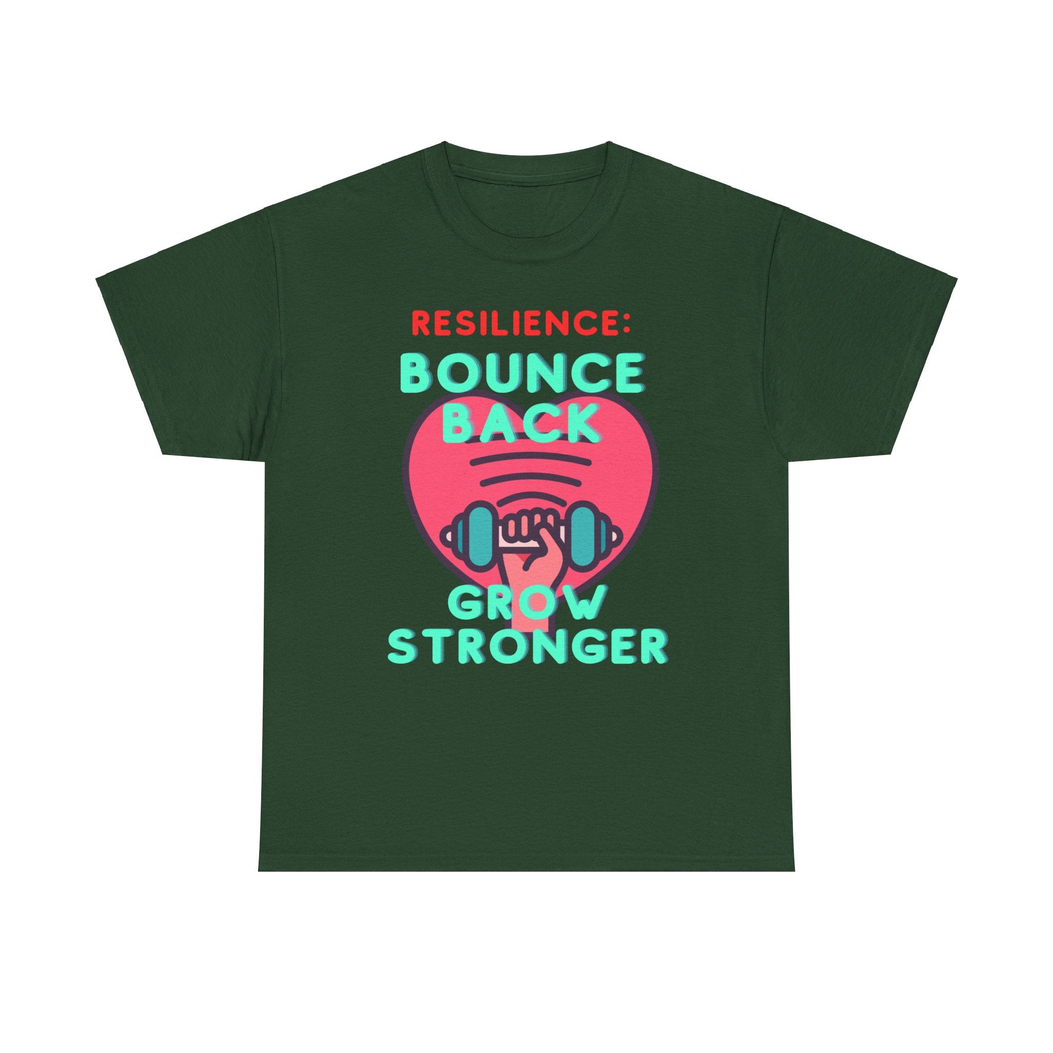 Resilience, Bounce Back, Grow Stronger, Motivational Shirt, Inspirational Tee, Empowering Apparel