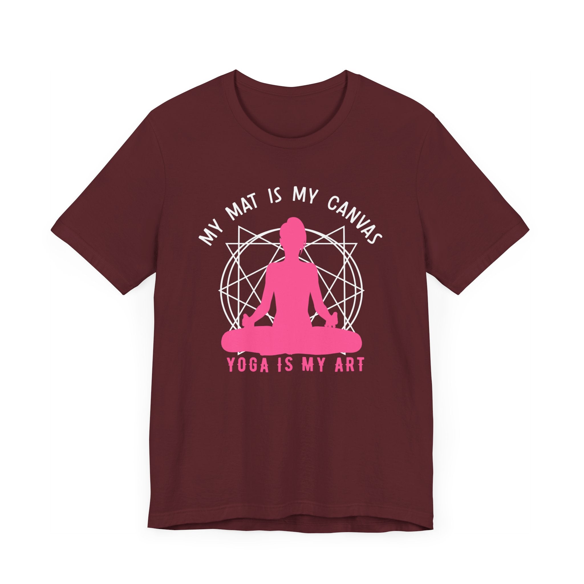 My Mat Is My Canvas T-shirt, Meditation Tshirt, Yoga Lover Shirt, Unisex Shirt, Crewneck Shirt, Short Sleeve Tee, Gift for Him, Gift for Her