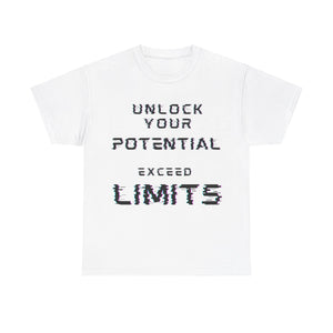 Unlock Your Potential, Exceed Limits, Motivational Shirt, Inspirational Tee, Empowering Apparel.