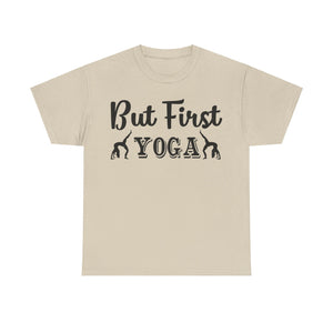 But First Yoga T-Shirt | Women's Relaxation Tee | Workout Apparel | Yoga Lover Gift