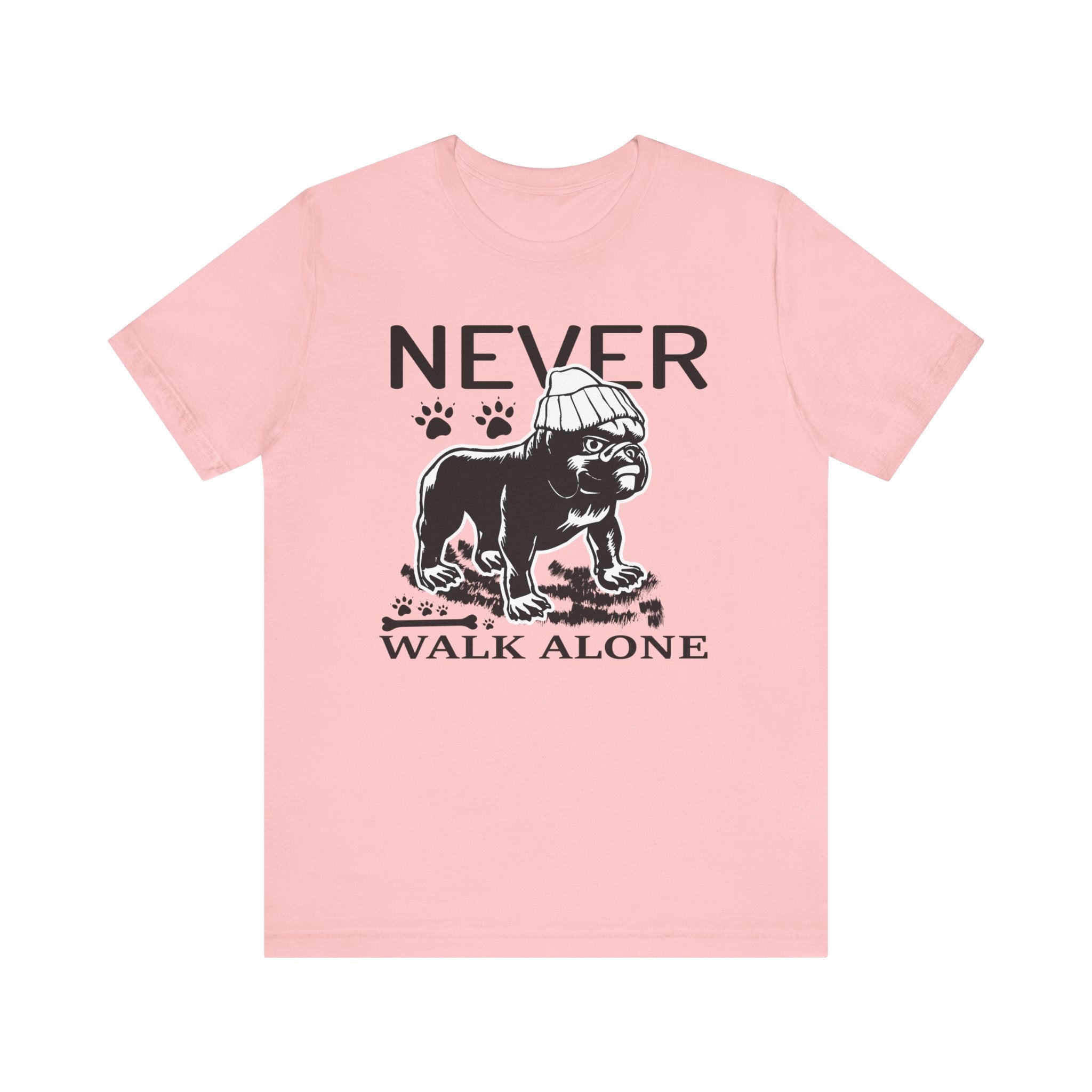 Never Walk Alone T-shirt, Dog Tshirt, Dog Lover Shirt, Animal Unisex Shirt, Crewneck Shirt, Short Sleeve Tee, Gift for Him, Gift for Her